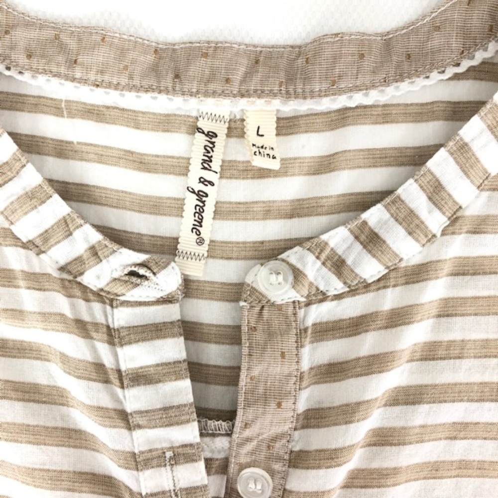 Grand & Greene 100% Cotton Sleeveless Top L